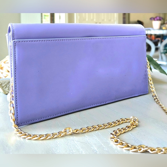 Zac Posen New York B Spoke Likac Purple Convertible Clutch - Picture 5 of 13
